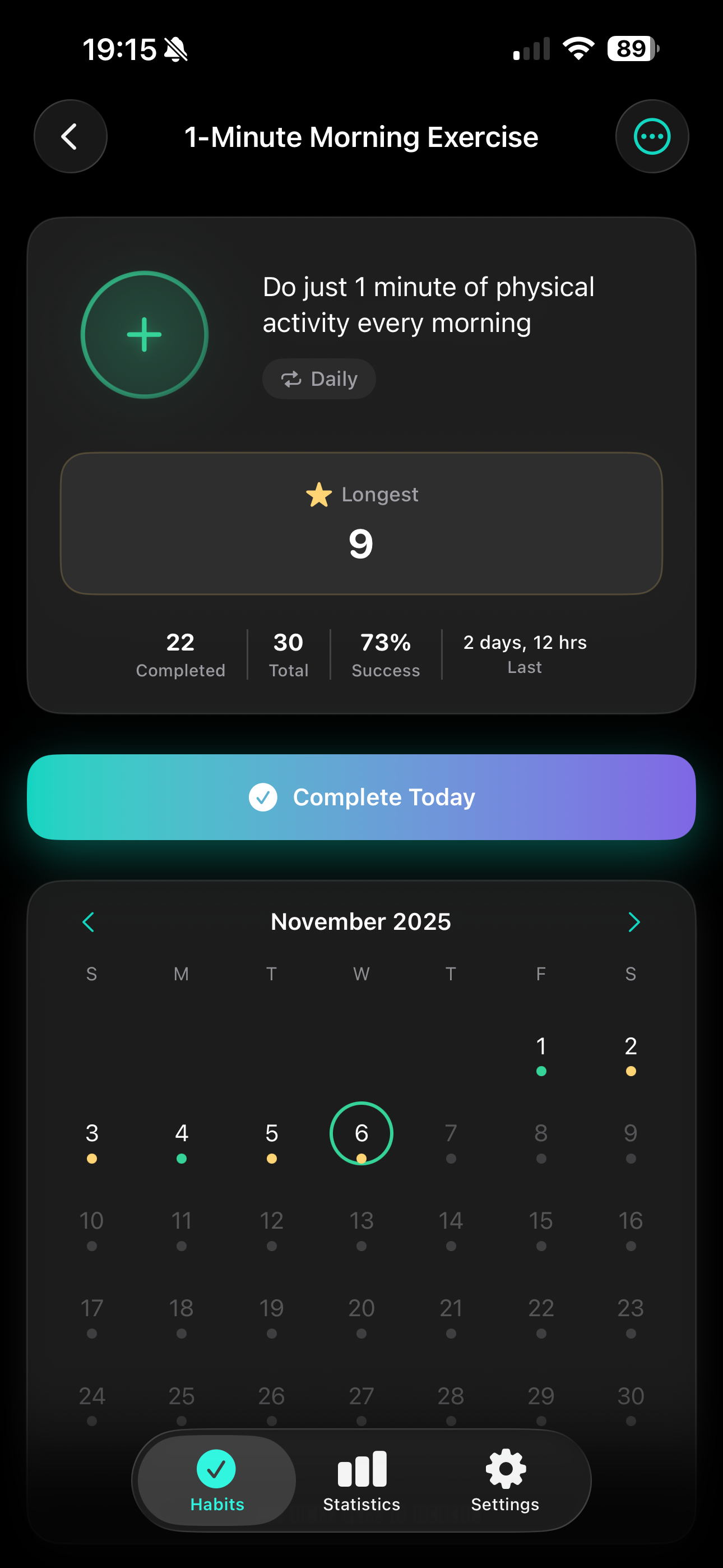 Rytmo Screenshot 2 - Statistics View